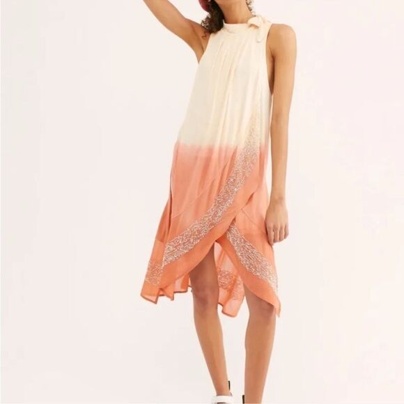 Free People Dance With Me Beaded Sleeveless Tunic Dress Size S - Picture 1 of 11